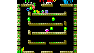 Bobble Bobble ('bootleg redux' hack for Bobble Bobble PCB) [Bootleg]